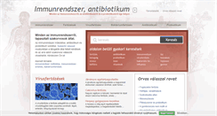 Desktop Screenshot of immunrendszer-antibiotikum-probiotikum.hu