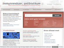 Tablet Screenshot of immunrendszer-antibiotikum-probiotikum.hu